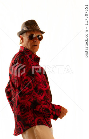 Man with Hat and Sunglasses 117307551