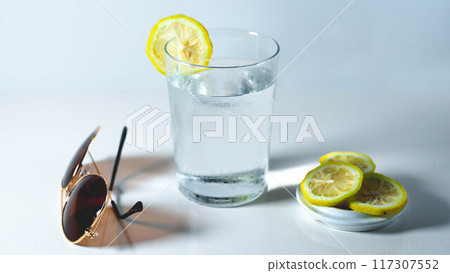 Glass of cold water 117307552