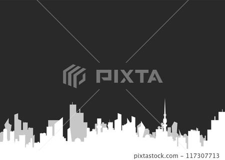 City simple Silhouette. 117307713