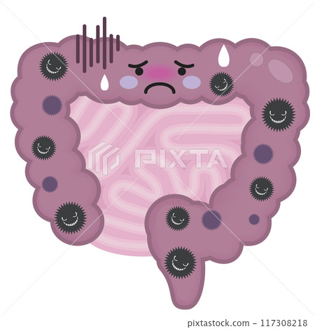 不健康的腸道 不健康的腸道 117308218