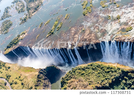 Aerial View of Victoria Falls Aerial View of Victoria Falls 117308731