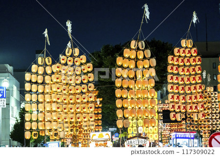Tohoku summer festival: Kanto at the Akita Kanto Festival in Akita City, Akita Prefecture 117309022