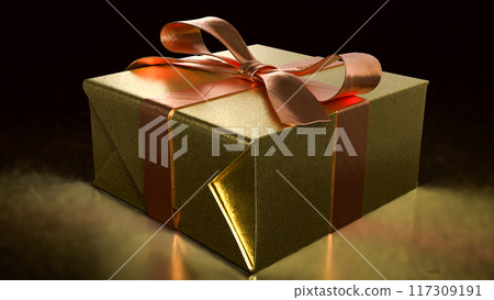 The Gift box for celebration or Bonus concept 3d rendering. The Gift box for celebration or Bonus concept 3d rendering. 117309191