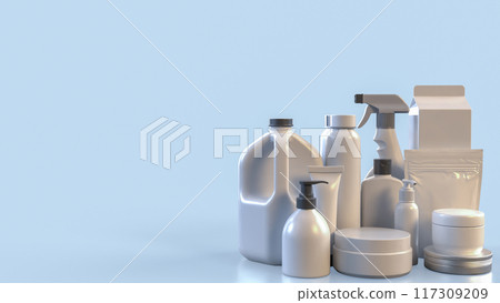 The Package on clear Background image 3d rendering. 117309209