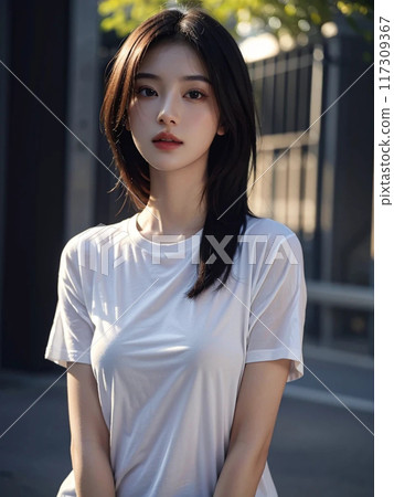 Young lady's portrait Young lady's portrait 117309367