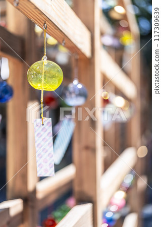 夏季熊野神社(熊野大社)風鈴裝飾「奏」山形縣南陽市 夏季熊野神社(熊野大社)風鈴裝飾「奏」山形縣南陽市 117309639