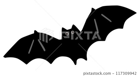 Simple bat vector illustration 117309942