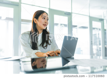 一個美麗的女商人的肖像 117310060