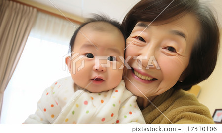 奶奶和孩子相處融洽的紀念照 Juso Generative AI 奶奶和孩子相處融洽的紀念照 Juso Generative AI 117310106