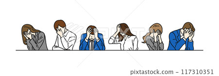 震驚商界人士_焦慮男女 117310351