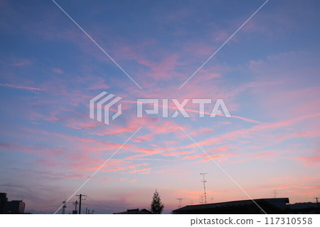 Evening sky scenery 117310558