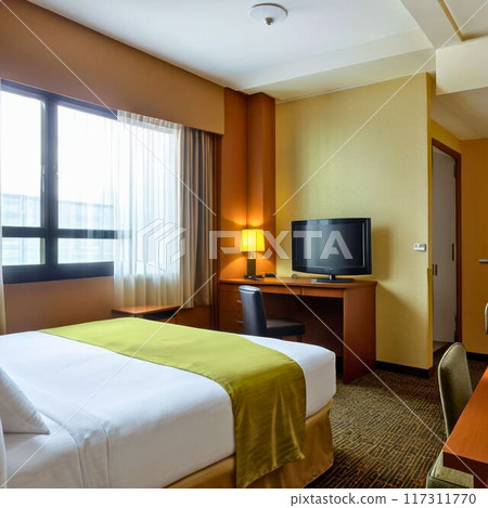 beautiful hotel bedroom 117311770