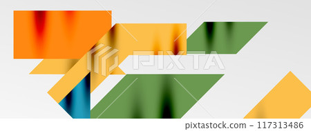 Dynamic lines and triangles. Vector Illustration For Wallpaper, Banner, Background, Card, Book Illustration, landing page 117313486