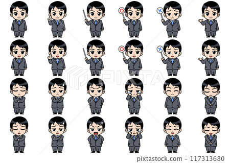 Salaryman (suit) character set 117313680