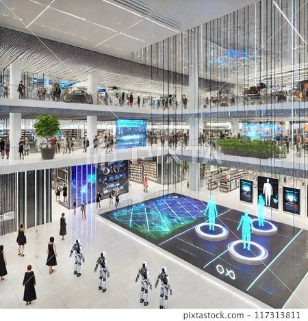 人類與機器人共存的未來百貨公司 人類與機器人共存的未來百貨公司 117313811