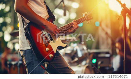 Man playing guitar Man playing guitar 117314071