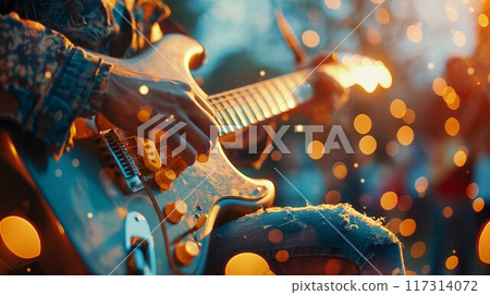 Illuminated electric guitar Illuminated electric guitar 117314072