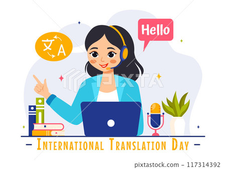 World Translator or Translation Language Day Illustration with Hello Greetings in Different Countries and Multilingual International Communication World Translator or Translation Language Day Illustration with Hello Greetings in Different Countries and Multilingual International Communication 117314392