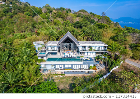 View of luxury Villa in Phuket, Thailand View of luxury Villa in Phuket, Thailand 117314413