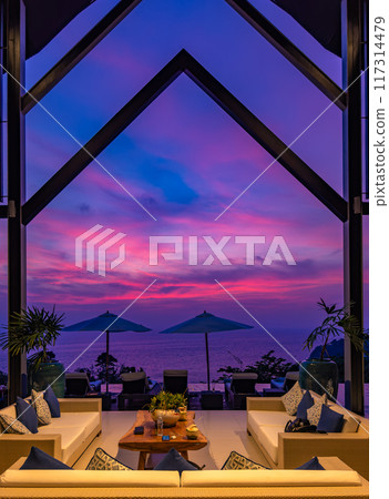 View of luxury Villa in Phuket, Thailand 117314479