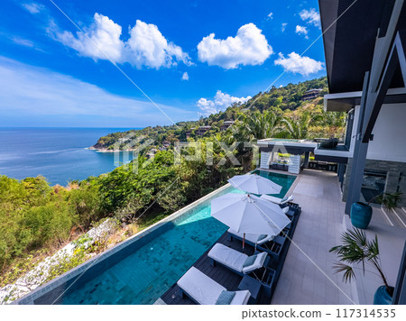 View of luxury Villa in Phuket, Thailand View of luxury Villa in Phuket, Thailand 117314535