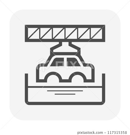 Automotive coating vector icon. 117315358