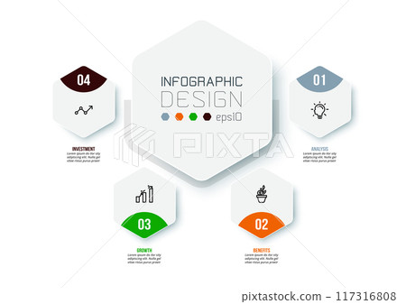Infographic template business concept with diagram. 117316808