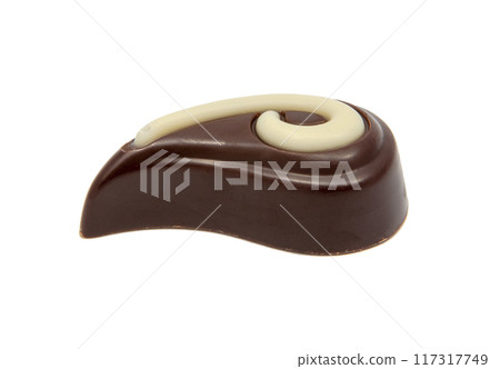 exclusive chocolate sweets isolated on the white 117317749