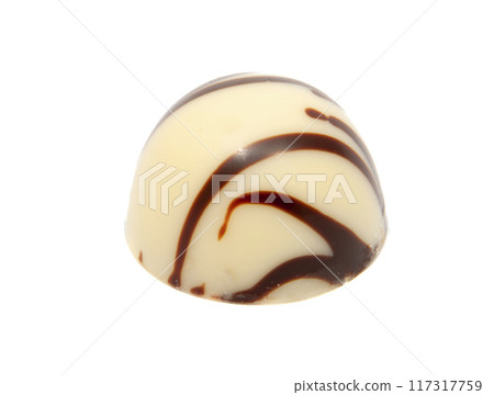 exclusive chocolate sweets isolated on the white 117317759
