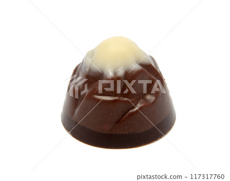 exclusive chocolate sweets isolated on the white 117317760