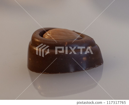 exclusive chocolate sweets isolated on the white 117317765