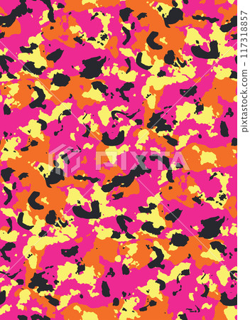Neon camo seamless pattern 117318857
