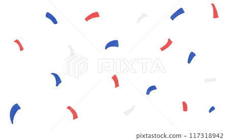 Red white and blue confetti 117318942