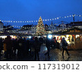 Mini pancake shop at the Lithuanian Christmas market 117319012