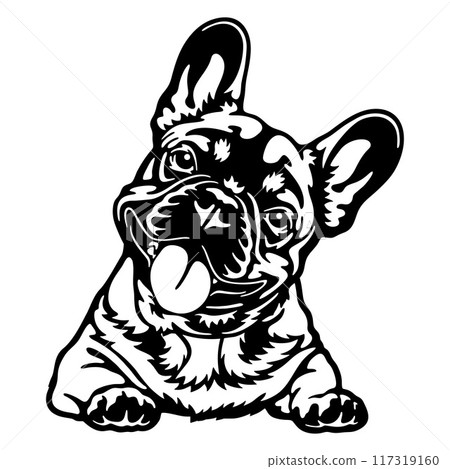 Peeking French Bulldog - Dog lover owner gift - Dog cut file - Peeking Dog Cut Stencil Peeking French Bulldog - Dog lover owner gift - Dog cut file - Peeking Dog Cut Stencil 117319160