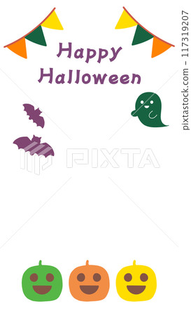 Simple and cute Halloween frame Simple and cute Halloween frame 117319207