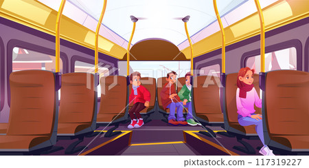 Children in school bus 117319227