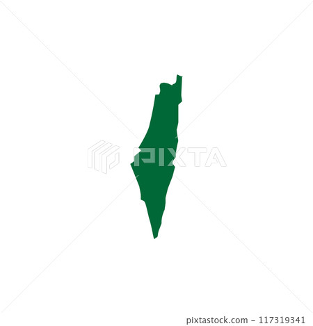 Israel map icon vectors illustration symbol design 117319341