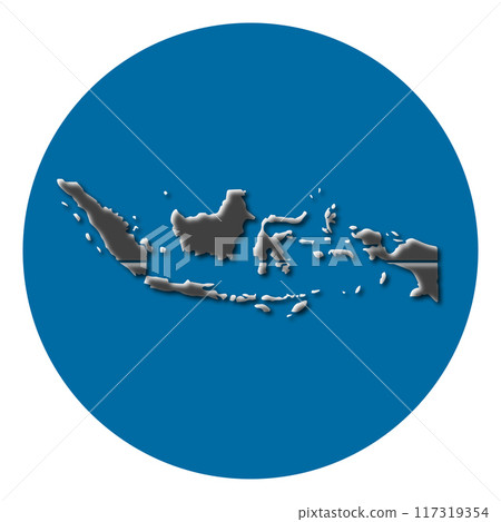 Indonesia map icon vectors illustration symbol design 117319354