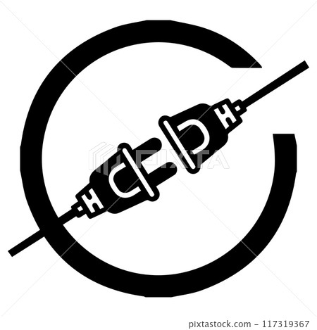 electric plug icon vectors illustration symbol design electric plug icon vectors illustration symbol design 117319367