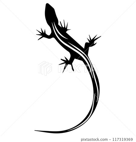 lizard animal icon vectors illustration symbol design 117319369