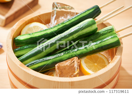 Whole Pickled Cucumbers  117319611
