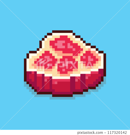 Pixel art meat game asset design 117320142