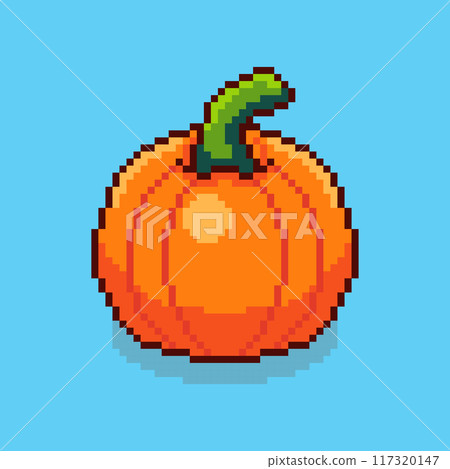 Pixel art pumpkin game asset design Pixel art pumpkin game asset design 117320147