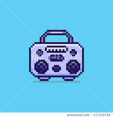 Pixel art electronic radio game asset design Pixel art electronic radio game asset design 117320148