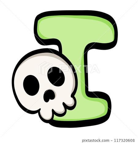 Uppercase Letter ABC A-Z hal/loween 117320608