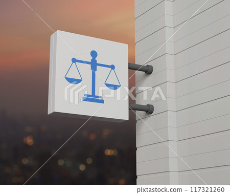 Business legal service concept, 3D rendering 117321260