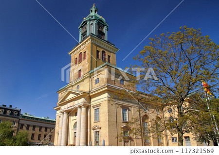 Gothenburg, Sweden's second largest city in Northern Europe. The Gothenburg Cathedral is the symbol of the city. 117321569