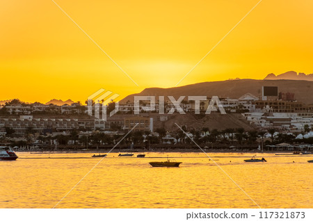 Scenic view of Naama Bay, Sharm-el-Sheikh, Egypt Scenic view of Naama Bay, Sharm-el-Sheikh, Egypt 117321873