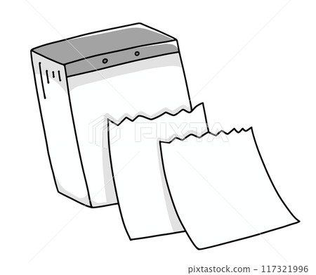 A simple, relaxed daily calendar with torn pages and solid coloring 117321996